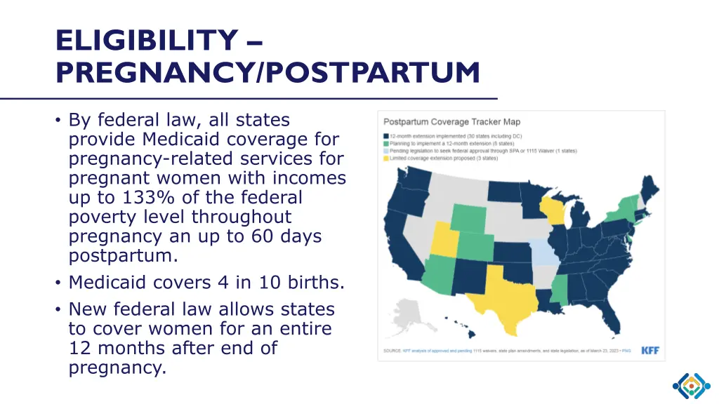 eligibility pregnancy postpartum