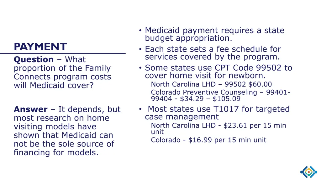 medicaid payment requires a state budget