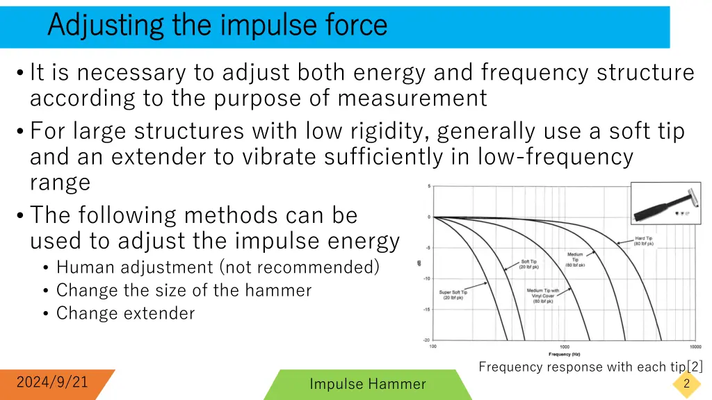 adjusting the impulse force adjusting the impulse 1