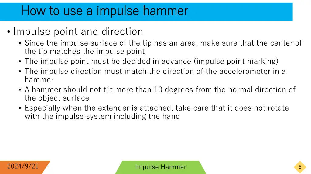 how to use a impulse hammer how to use a impulse 1