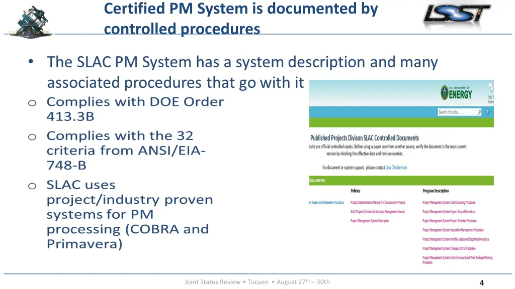 certified pm system is documented by controlled 1