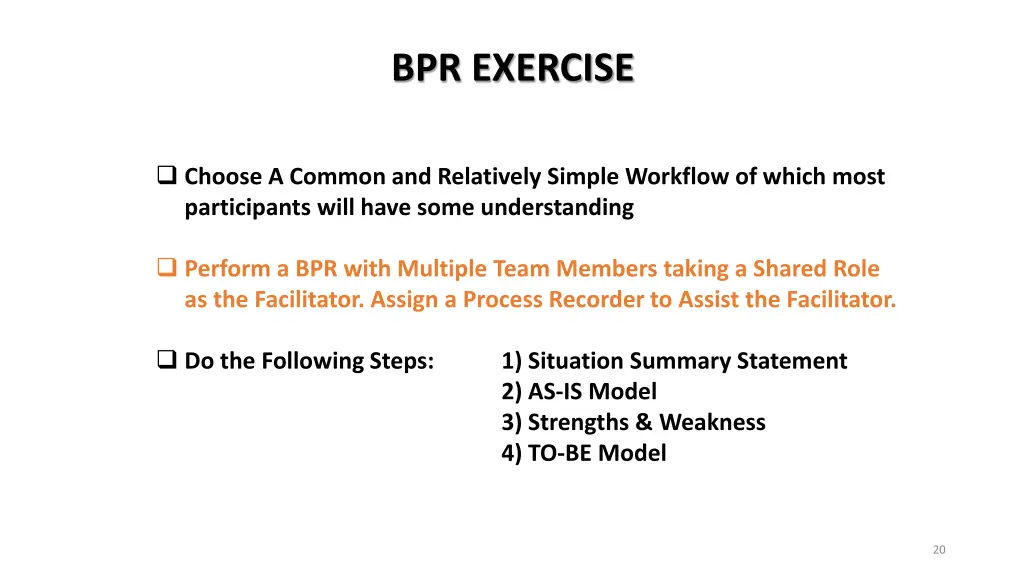 bpr exercise