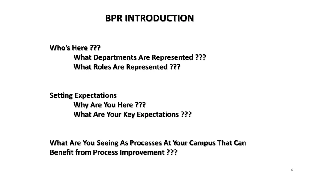 bpr introduction