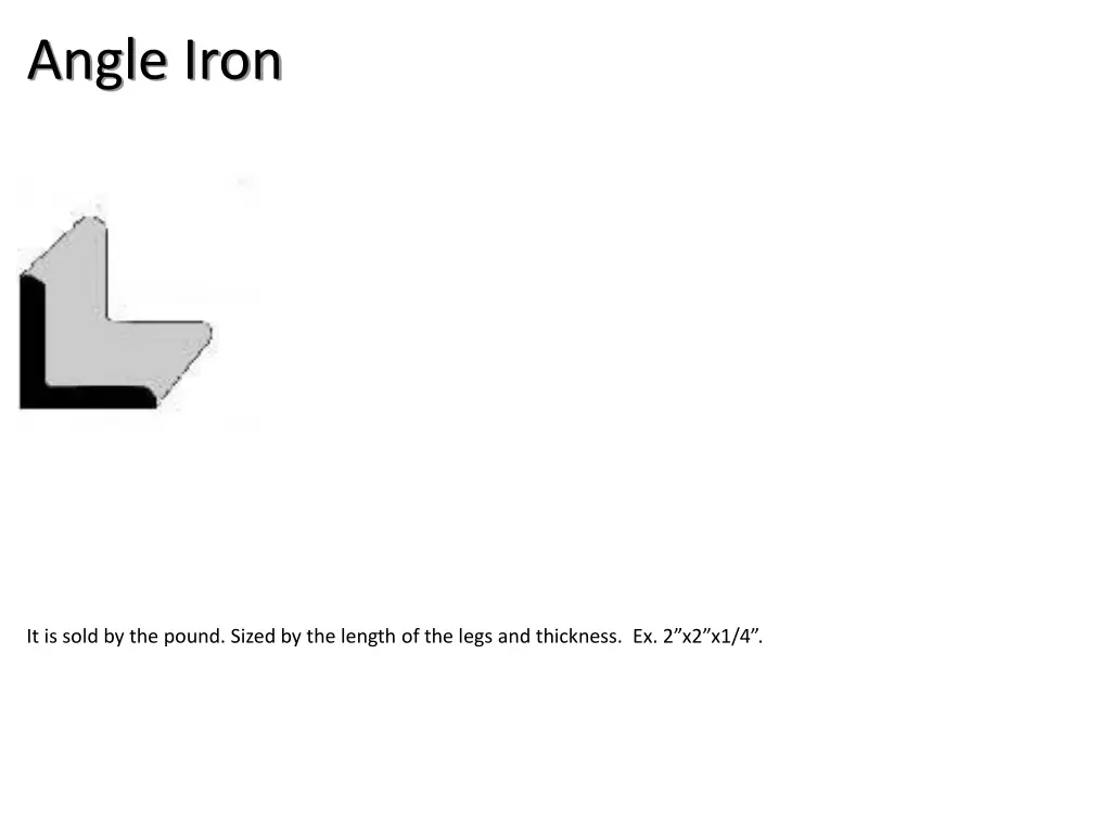 angle iron