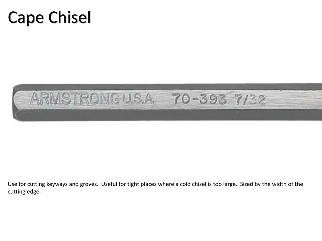 cape chisel