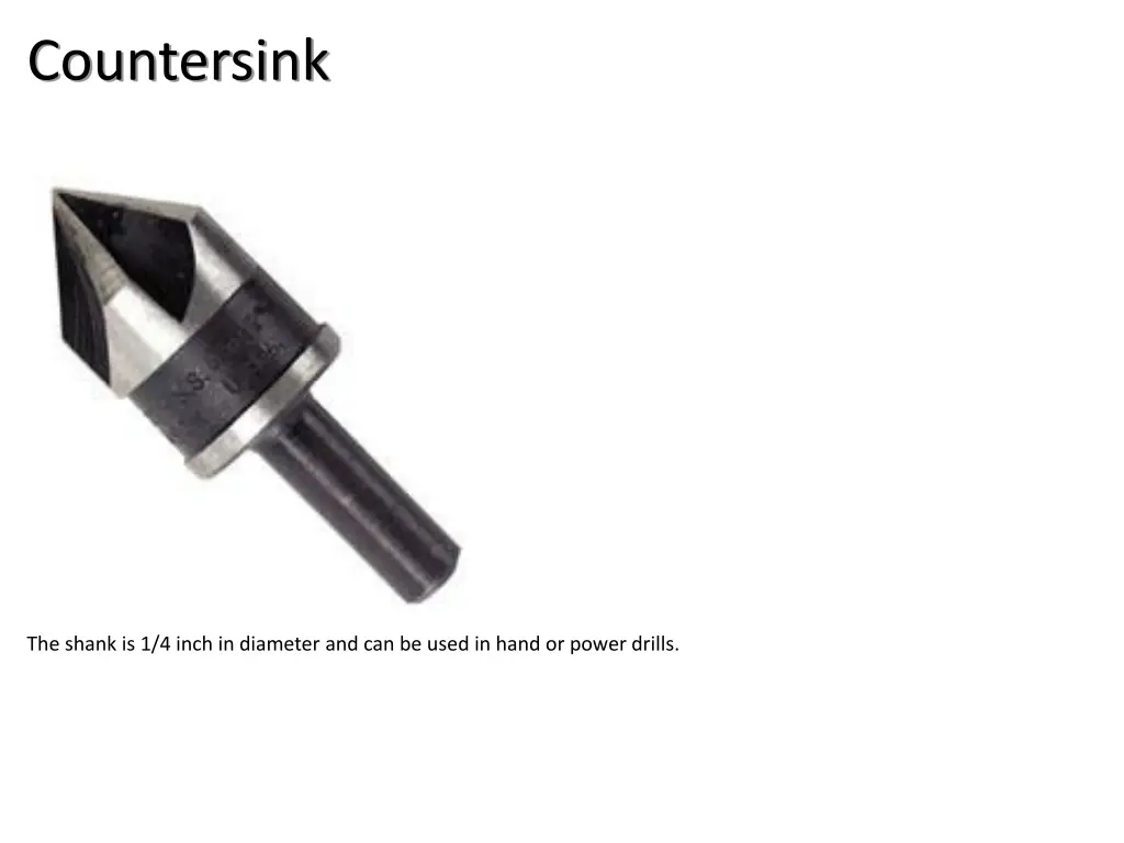 countersink