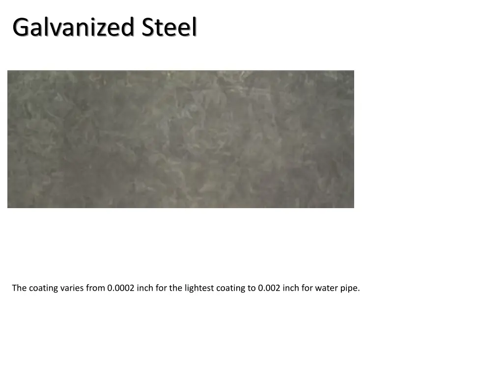 galvanized steel