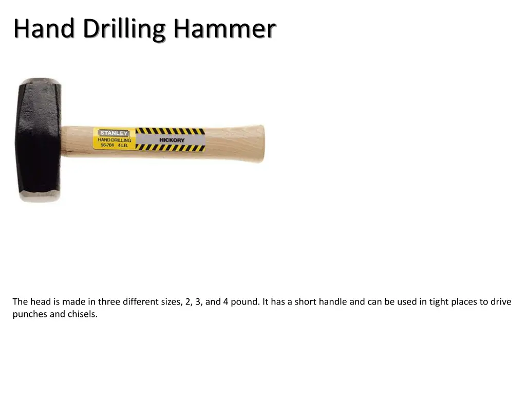 hand drilling hammer