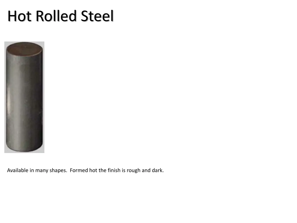 hot rolled steel