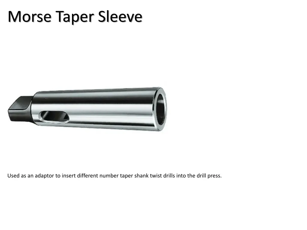 morse taper sleeve