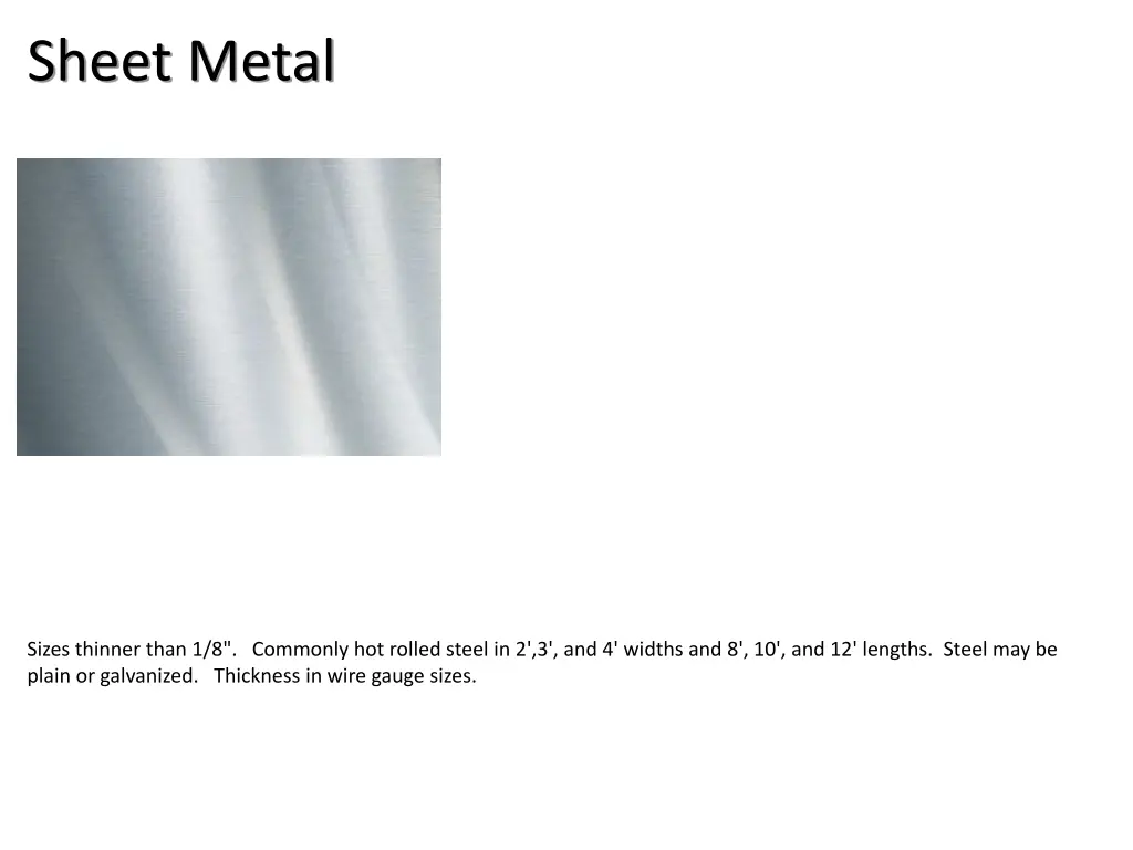 sheet metal