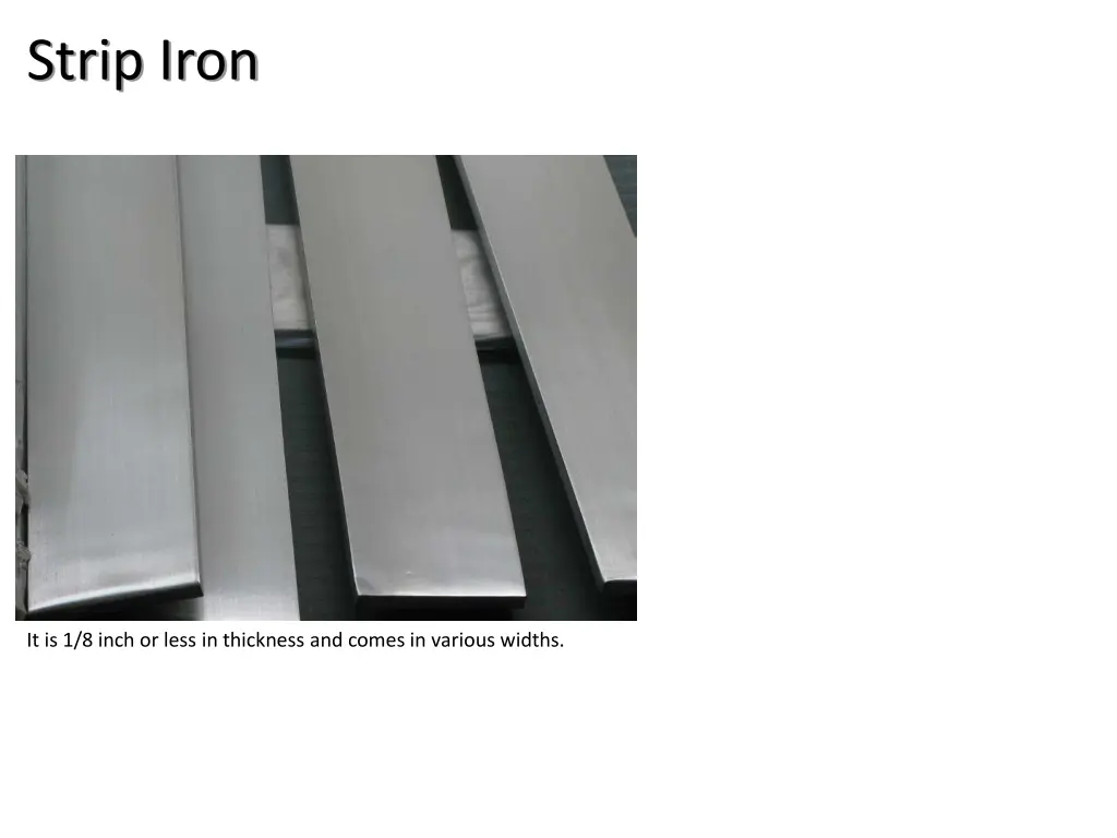 strip iron