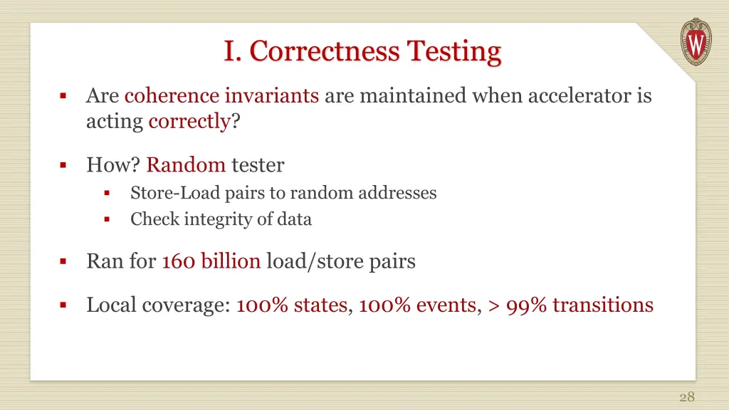 i correctness testing