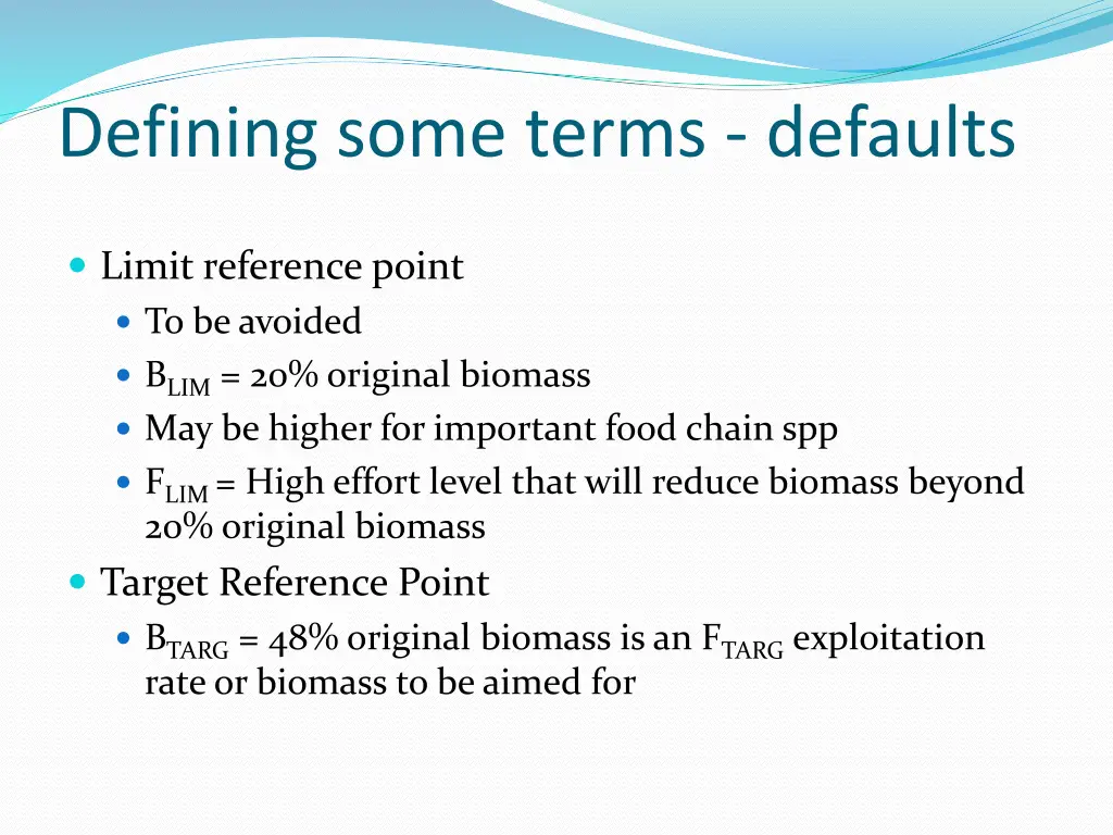 defining some terms defaults 1