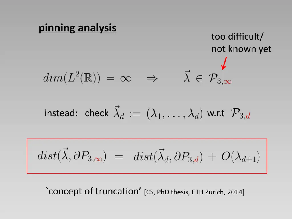 pinning analysis