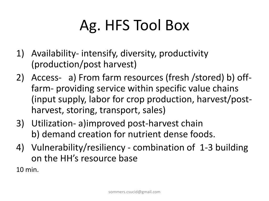 ag hfs tool box