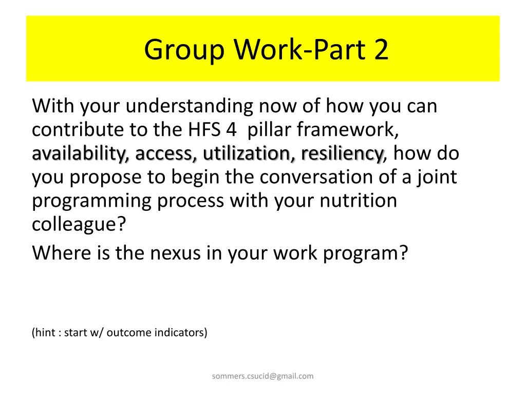 group work part 2