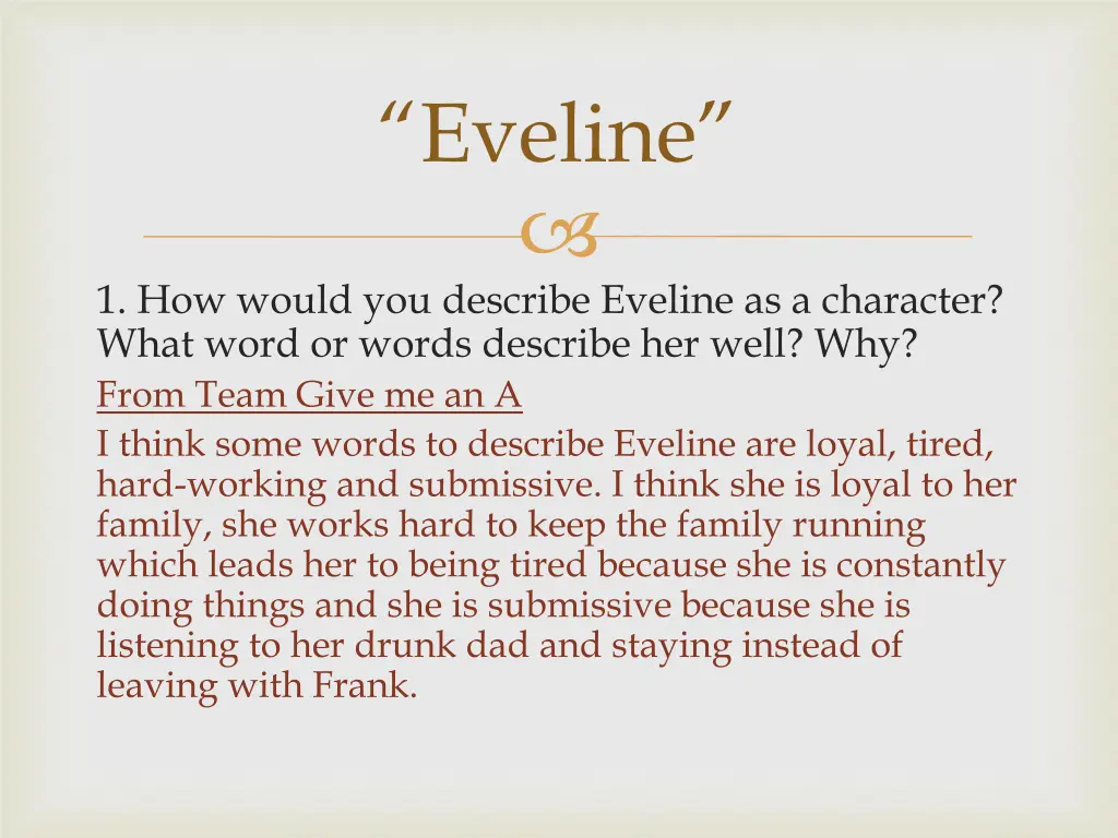 eveline 1