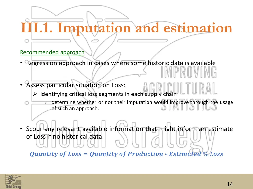 iii 1 imputation and estimation