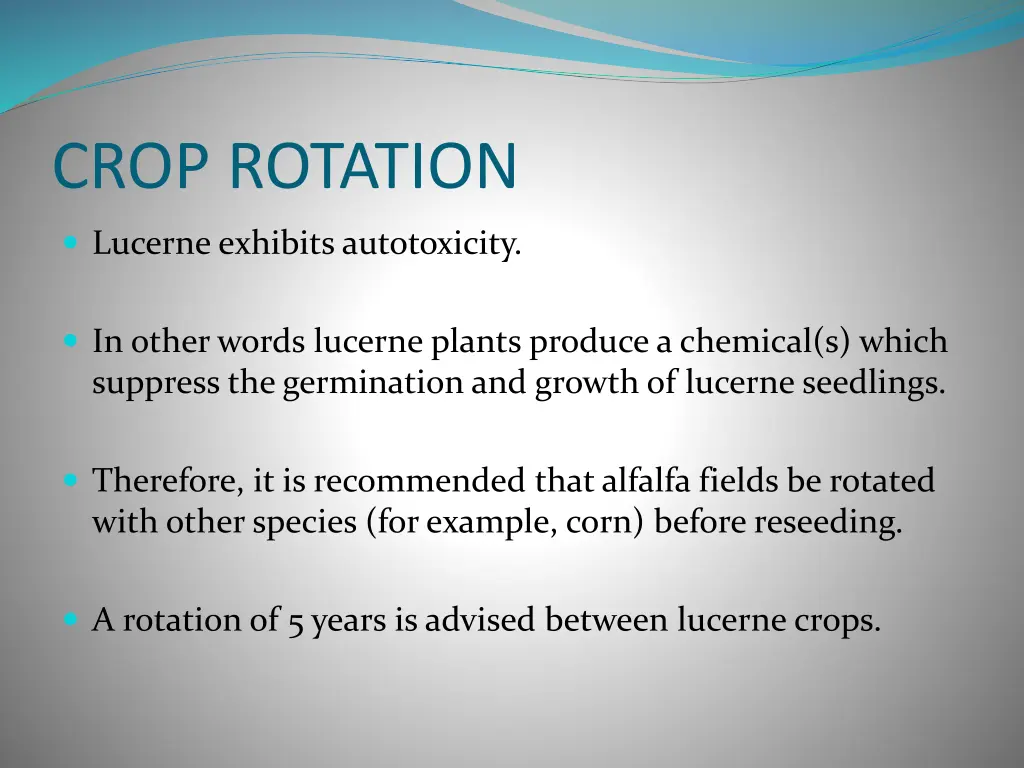 crop rotation