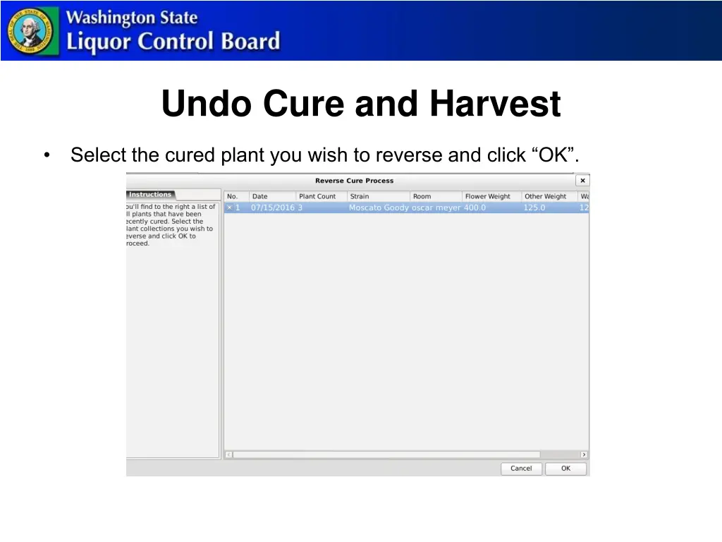 undo cure and harvest 1