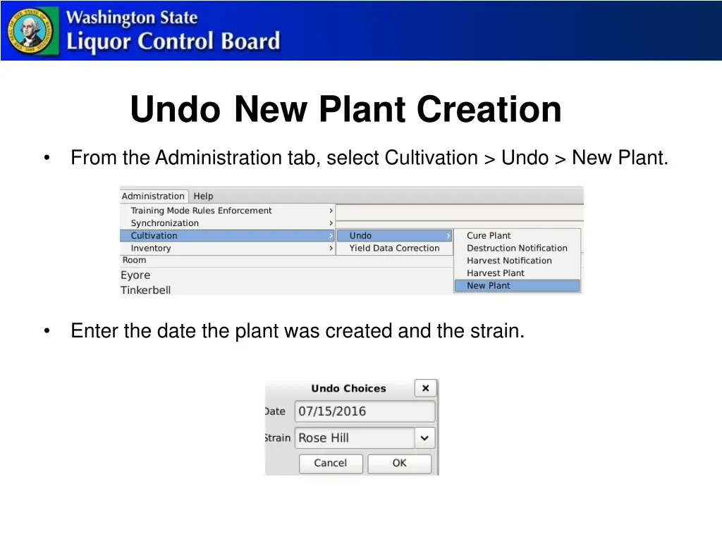 undo new plant creation