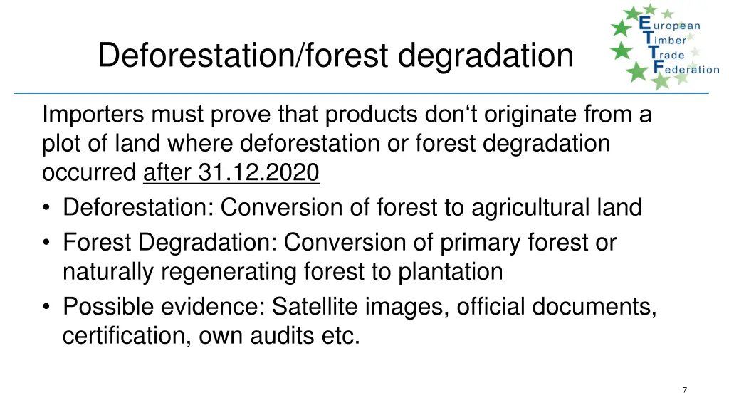 deforestation forest degradation