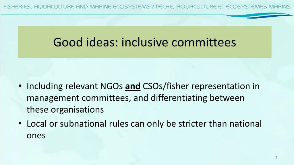 good ideas inclusive committees