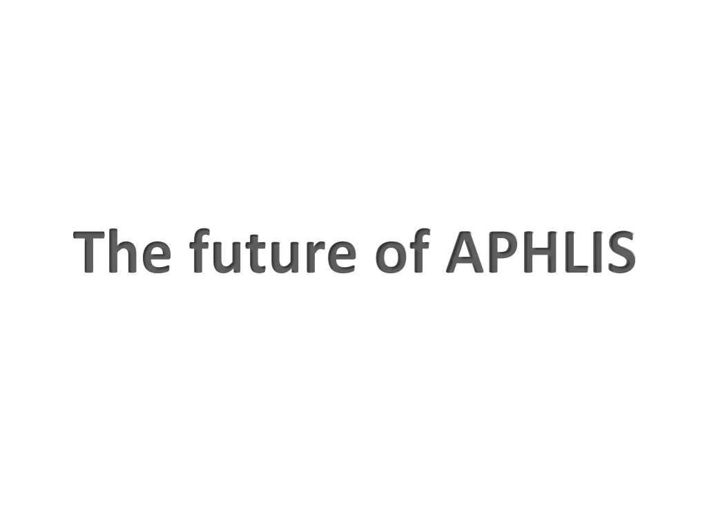 aphlis is a 5 years project to make aphlis even