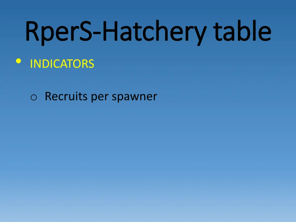 rpers rpers hatchery table hatchery table