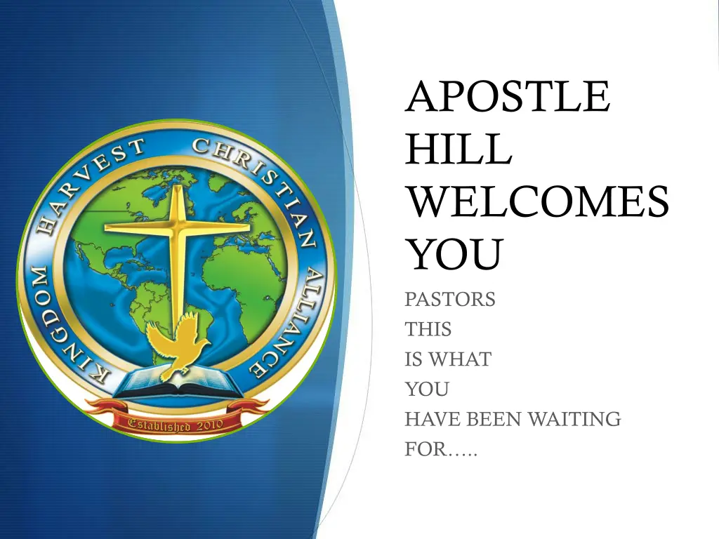 apostle hill welcomes you pastors this is what