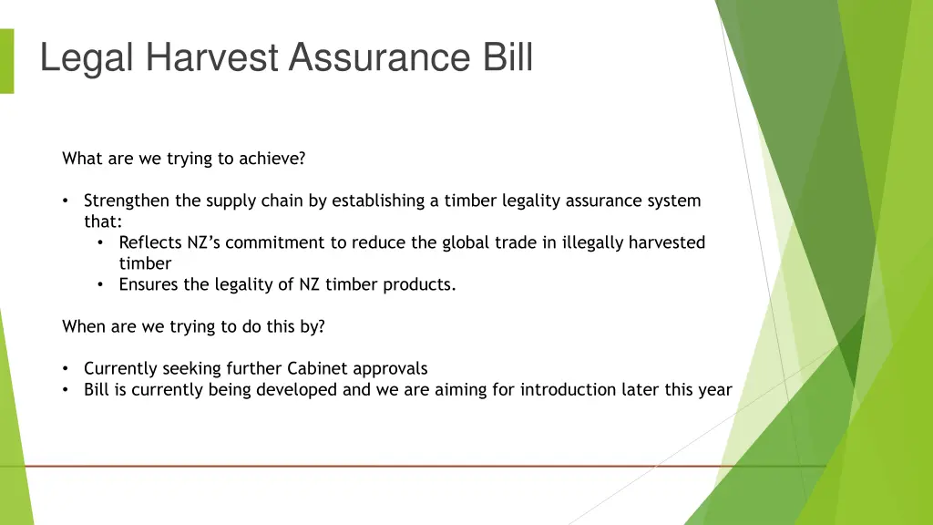 legal harvest assurance bill