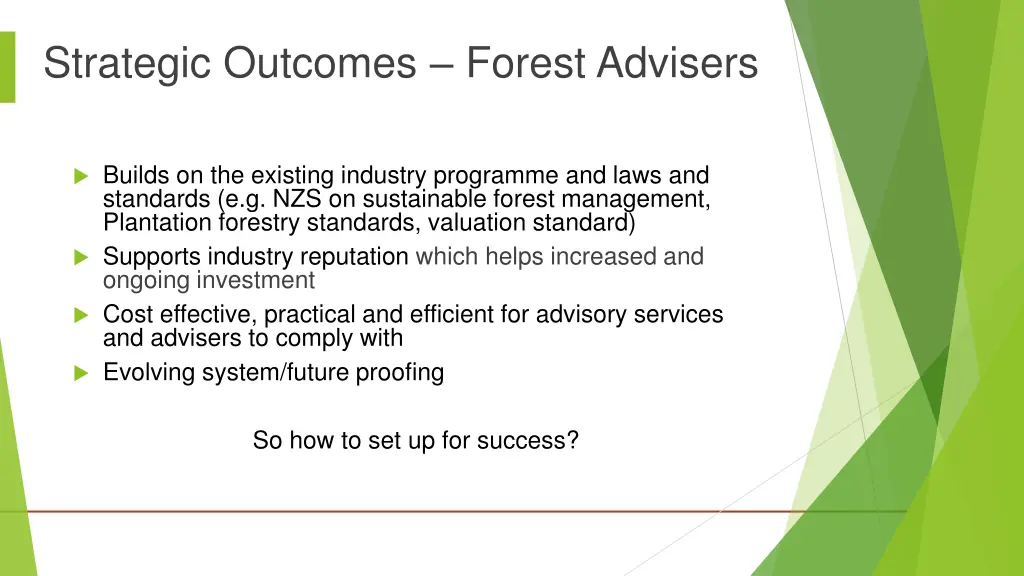 strategic outcomes forest advisers