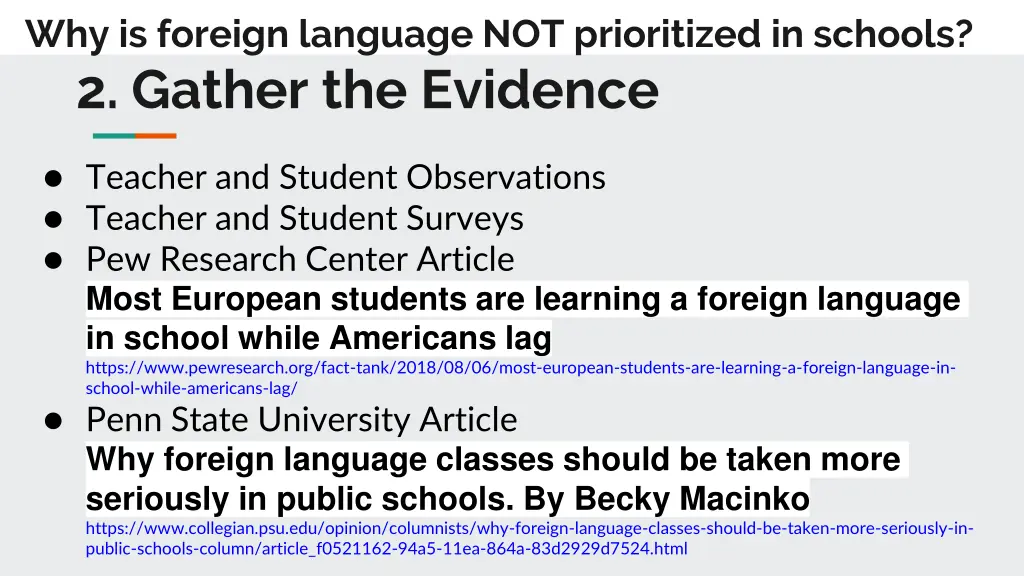 why is foreign language not prioritized 2