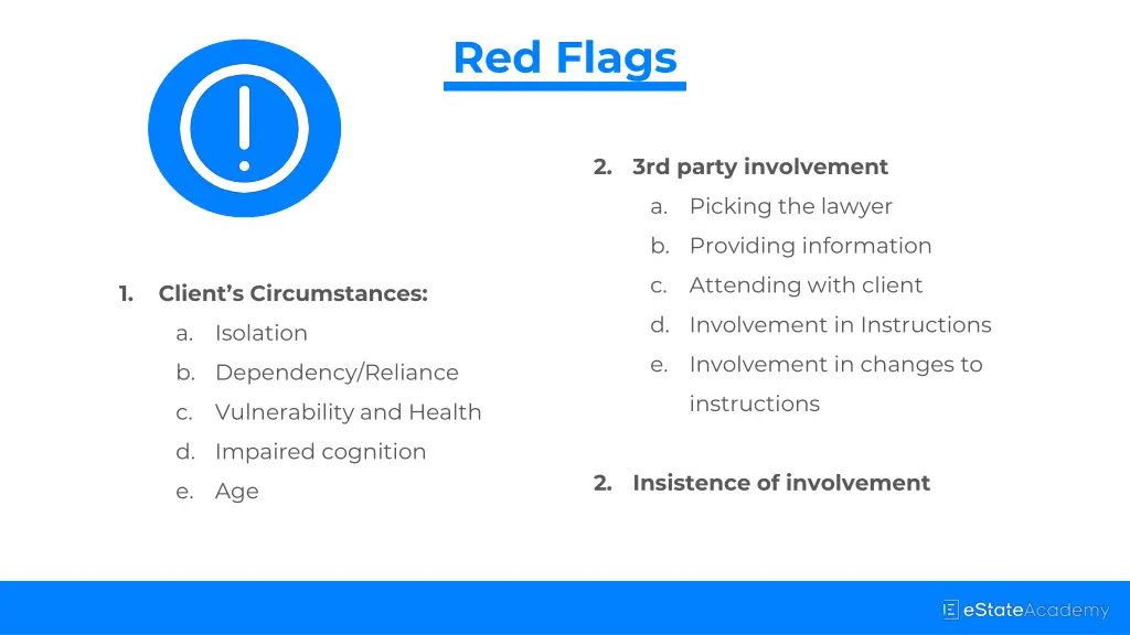 red flags