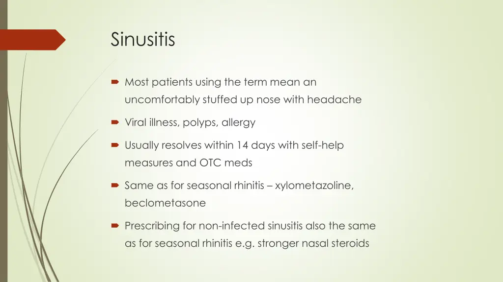 sinusitis