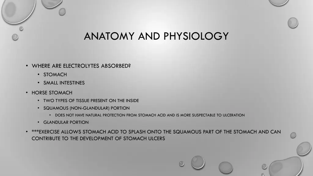 anatomy and physiology