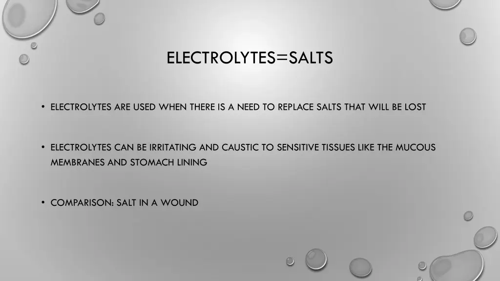 electrolytes salts