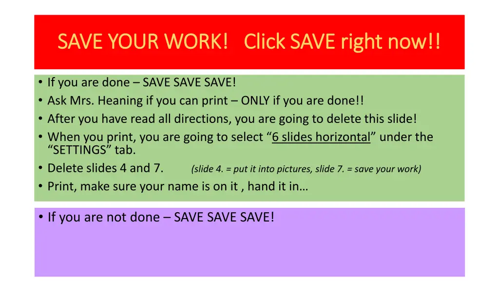 save your work click save right now save your