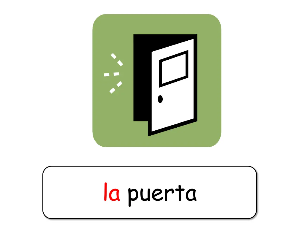 la puerta