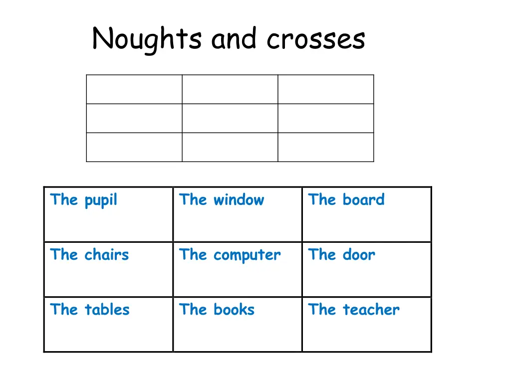 noughts and crosses