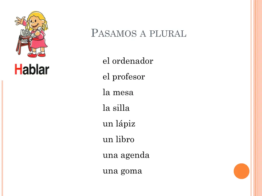 p asamos a plural