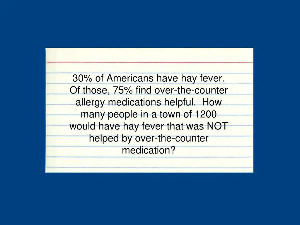 30 of americans have hay fever of those 75 find