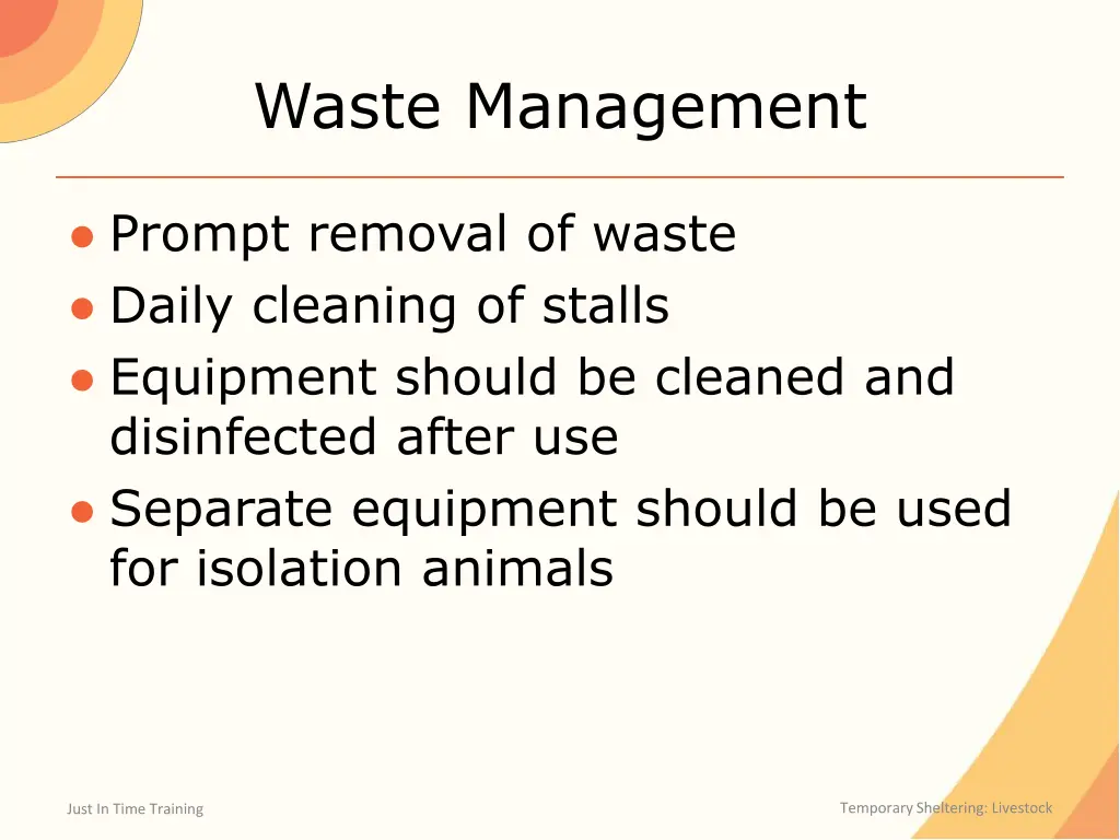 waste management