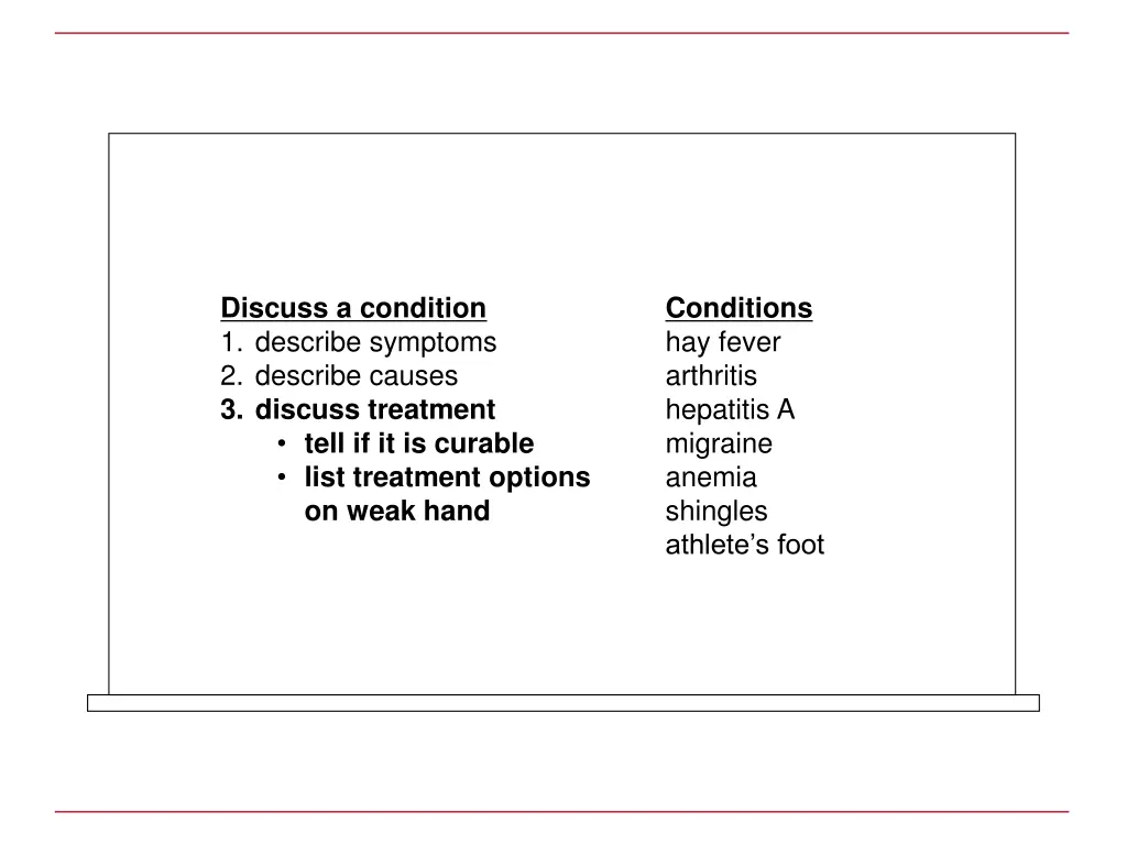 conditions hay fever arthritis hepatitis