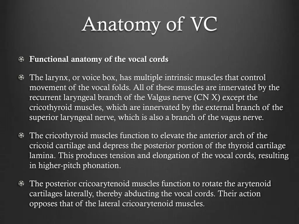 anatomy of vc