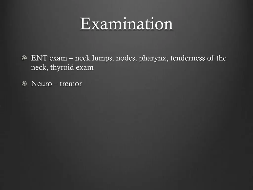 examination