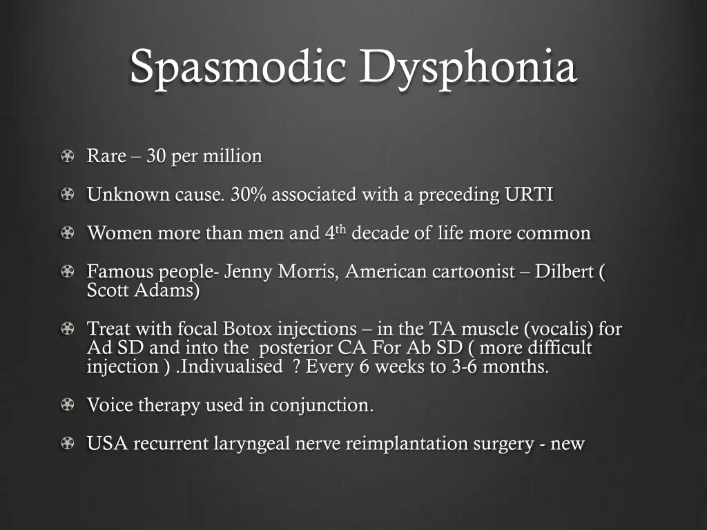 spasmodic dysphonia