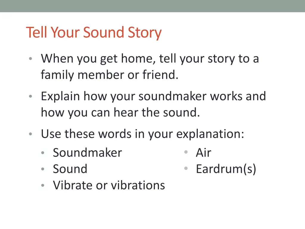 tell your sound story 1