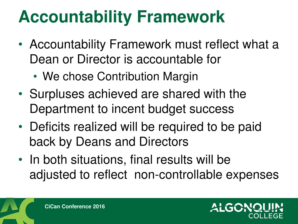 accountability framework